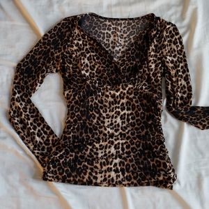 Leopard print blouse